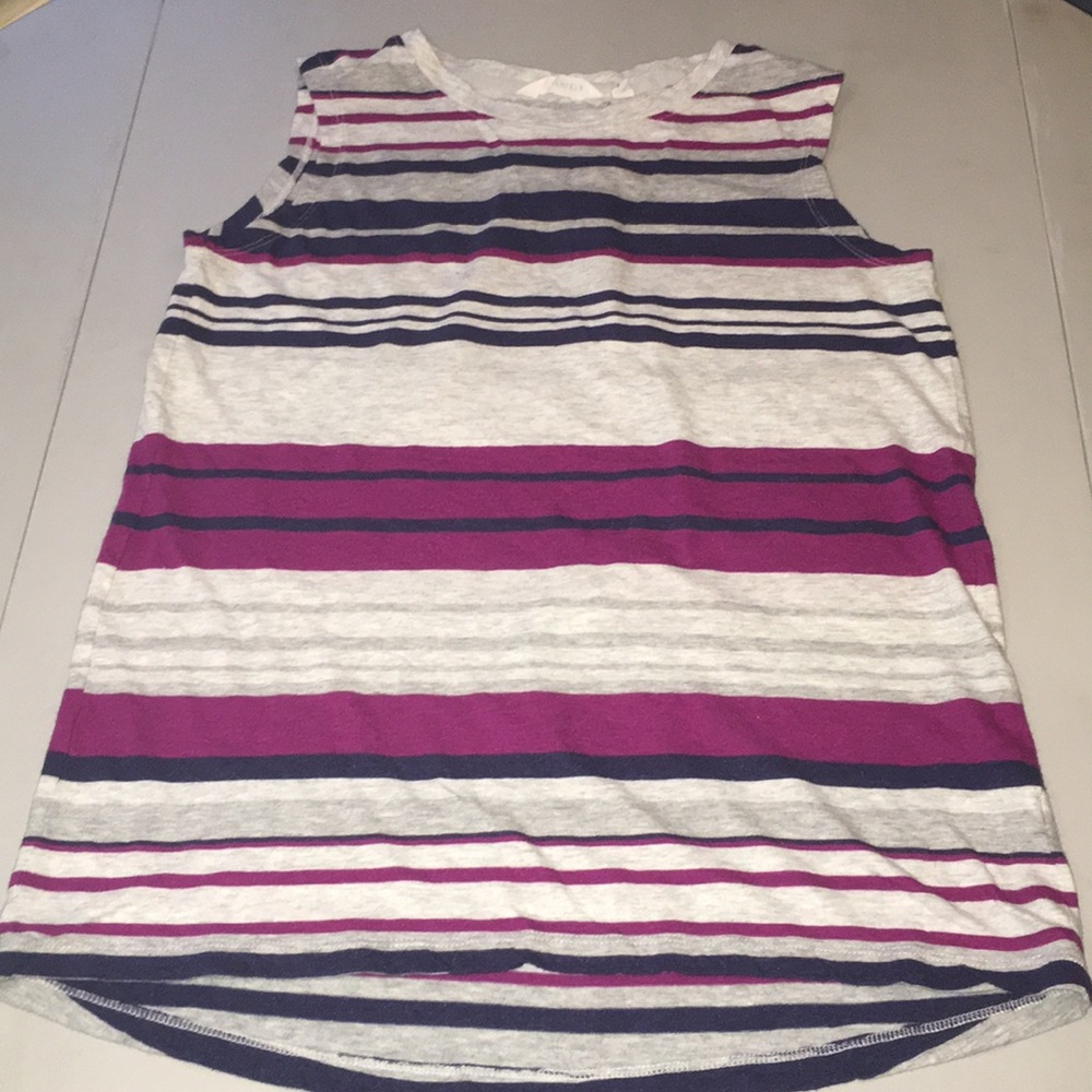 Athleta striped sleeveless shirt